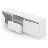 Тумба ТВ ФЕЛИКС МАРКЕТПЛЕЙС МКП-ТМТВ140x30-В1-1068 Белый шагрень ПК-МКП-ТМТВ140Х30-В1-1068