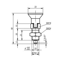 Упорный фиксатор KIPP K0338.4308