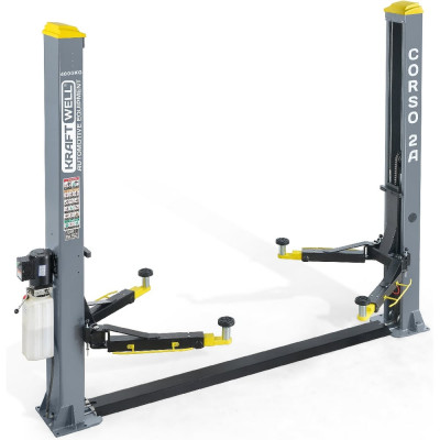 Подъемник с нижней синхронизацией, KraftWell KRW4DLM/220 г/п 4.0т., 220В, CORSO 2A/220