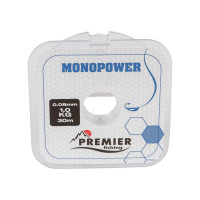 Леска Premier fishing MONOPOWER ICE PR-MI-T-008-30, 0.08мм/30м, прозрачный нейлон 280967