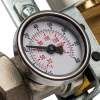 Распределительный коллектор из латуни без расходомеров 3 вых. STOUT SMB 0468 000003