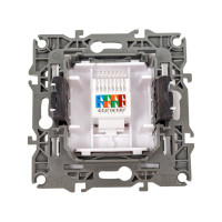 Информационная розетка ЭРА 12-3107-03 RJ45, IP20, алюминий Б0014725