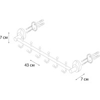 Планка FIXSEN EUROPA 6 крючков 21805-6