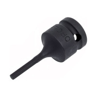 Ударная цельная головка-бита 6 гранная 4 мм, 1/2", 60 мм FORCE 24406004