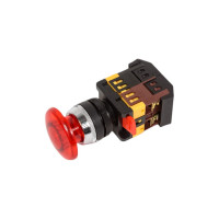 Красная кнопка EKF AELA-22 Гриб с подсветкой 220В NO+NC 10шт pbn-aela-1r-220