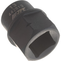 Головка торцевая ударная мини 6-гранная JTC 1/2" х 13мм, длина 28мм 442813 508559