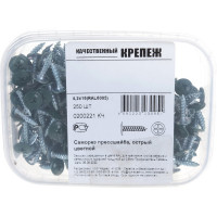 Прессшайба Качественный КРЕПЕЖ 4.2х16 мм, зеленый мох RAL 6005, острая, 250 шт 0200221 КЧ