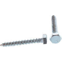 Шуруп с шестигранной головкой Качественный КРЕПЕЖ 6х40, 120 шт. 0300539 КЧ