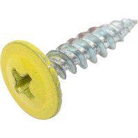 Прессшайба Качественный КРЕПЕЖ 4.2х19 мм, желтый цинк RAL 1018, острый, 250 шт 0300189 КЧ