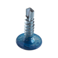 Прессшайба Качественный КРЕПЕЖ 4.2х16 мм, синяя RAL 5005, сверло, 250 шт 0301101 КЧ