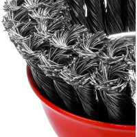 Щетка-крацовка чашечная для УШМ двухрядная (120 мм, М14) MIRAX 35104-120-2