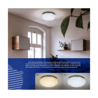 Потолочный светодиодный светильник Lumin'arte 12 Вт, 960 Лм, 26985 мм, 6000К Холодный свет, освещает 8 м² C10LLW12W