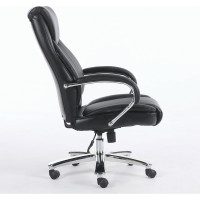 Компьютерное офисное кресло руководителя BRABIX PREMIUM Advance EX-575, с подлокотниками, хром, экокожа 531825