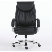 Компьютерное офисное кресло руководителя BRABIX PREMIUM Advance EX-575, с подлокотниками, хром, экокожа 531825