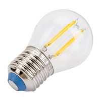 Светодиодная лампа Uniel LED-G45-5W/WW/E27/CL/DIM GLA01TR диммируемая. UL-00002868
