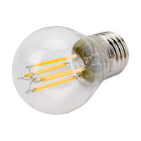 Светодиодная лампа Uniel LED-G45-5W/WW/E27/CL/DIM GLA01TR диммируемая. UL-00002868