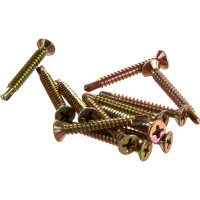 Оконный саморез Метизный двор 3,9x32 сверло, желтый, 12 шт. 4690441000453