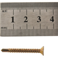 Оконный саморез Метизный двор 3,9x32 сверло, желтый, 12 шт. 4690441000453