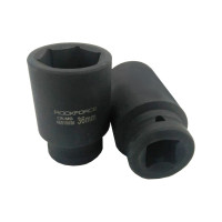 Головка торцевая 6-гранная ударная 36 мм, 1/2", удлиненная L=80 мм ROCKFORCE RF-4458536(8028)
