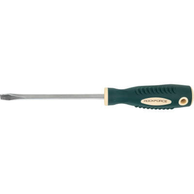 Шлицевая магнитная отвертка Rockforce Profi S2 SL8.0х150мм RF-70180150(27185)