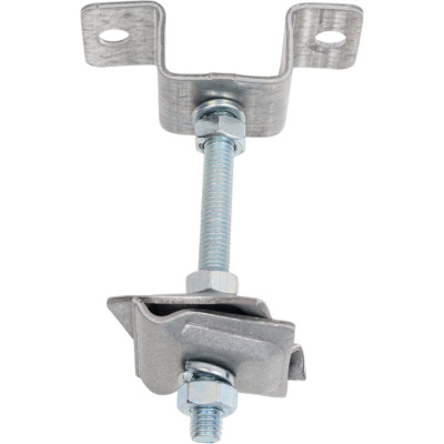 Соединительный опорный держатель-зажим EZETEK круглого проводника 8-10мм оцинковка 91073