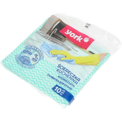 Салфетка для кухни YORK Макарена 10 шт., 35х35 см 021040