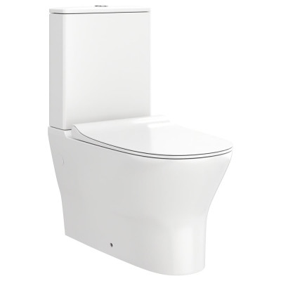 Напольный унитаз Teymi Ellie безободковый, сиденье микролифт T40801 ЦБ-00266660