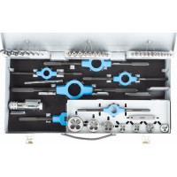 Набор ручных метчиков и плашек NORGAU M3-M12 со сверлами, 45 предметов 013904330