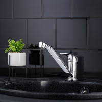 Смеситель для кухни с длинным поворотным изливом РМС SL85-004FBS-25