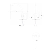 Смеситель для кухни Paulmark ESSEN, черный,  Es213001-BLM