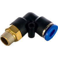 Фитинг угловой для пластиковых трубок (6мм; 1/8М) ROCKFORCE RF-SPL06-01(2247)