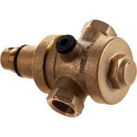 Редуктор давления Uni-Fitt 1/2 В, латунный, с отверстием под аксиальный манометр 1/4 204G2140