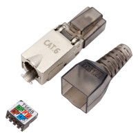 Разъём RJ-45 FTP для кабеля кат.6 полевая заделка ITK CS3-1C06F-Q