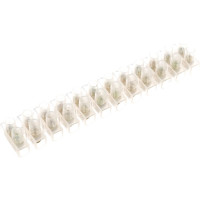 Винтовой зажим General Lighting Systems GZV-3-12-W, 3А, 12 пар, полиэтилен, белый, 1 10 1200 475400