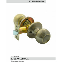 Ручка KNOB BUSSARE проходная 67-05 ANT.BRONZE 940000001258
