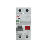 Устройство защитного отключения EKF AVERES DV, 2P, 80А/300мА, AC rccb-2-80-300-ac-av