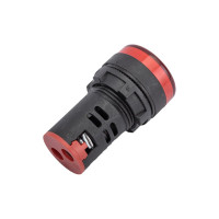 Лампа TDM ELECTRIC, AD-22DS матрица, d22мм, красный, 110В AC/DC SQ 0702-0029