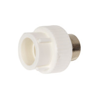 Муфта TEBO PPR комбинированная 40x1.1/4" НР под ключ 030020710