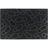 Резиновый коврик SUNSTEP Следы 60х90 см, черный 30-020