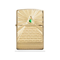 Зажигалка ZIPPO Armor с покрытием High Polish Brass, 36x12x56 мм, 49060