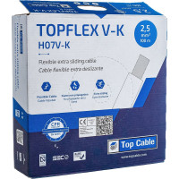 Монтажный гибкий провод Top cable 1x2.5 красный TOPFLEX V-K H07V-K 100м 131R002MR100