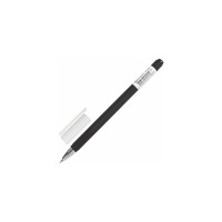 Ручка 12 шт в упаковке BRAUBERG гелевая Matt Gel ЧЕРНАЯ корпус soft-touch узел 05 мм линия 035 мм  142944