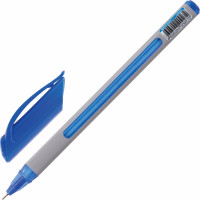 Ручка 12 шт в упаковке BRAUBERG шариковая масляная Extra Glide Soft Grey СИНЯЯ 07мм линия 035мм  142929