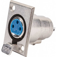 Разъем XLR 3P гнездо Pro Legend металл на корпус, PL2192