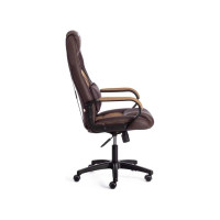 Кресло Tetchair driver 22 кожзаменитель/ткань, коричневый/бронза 36-36/tw-21 19296