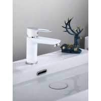 Смеситель для раковины/для умывальника MYNAH хром, высота 144 мм, рычажное управление, фиксированный излив M10106J