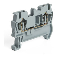 Самозажимной 2-проводной проходной зажим STEKKER ЗНИ - 2,5, JXB ST 2,5, серый LD552-1-25, 100шт, 39951