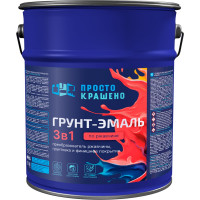 Грунт-эмаль Простокрашено! по ржавчине 3 в 1, желтая, 5 кг 70264