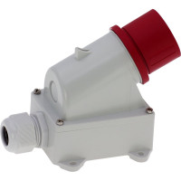 Настенная вилка INPIN 16A/400V/3P+E/IP44 CA336