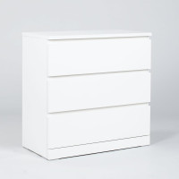 Комод Гуд ЛАКК Варма, 3 ящика, 80x78x40, белый S00203